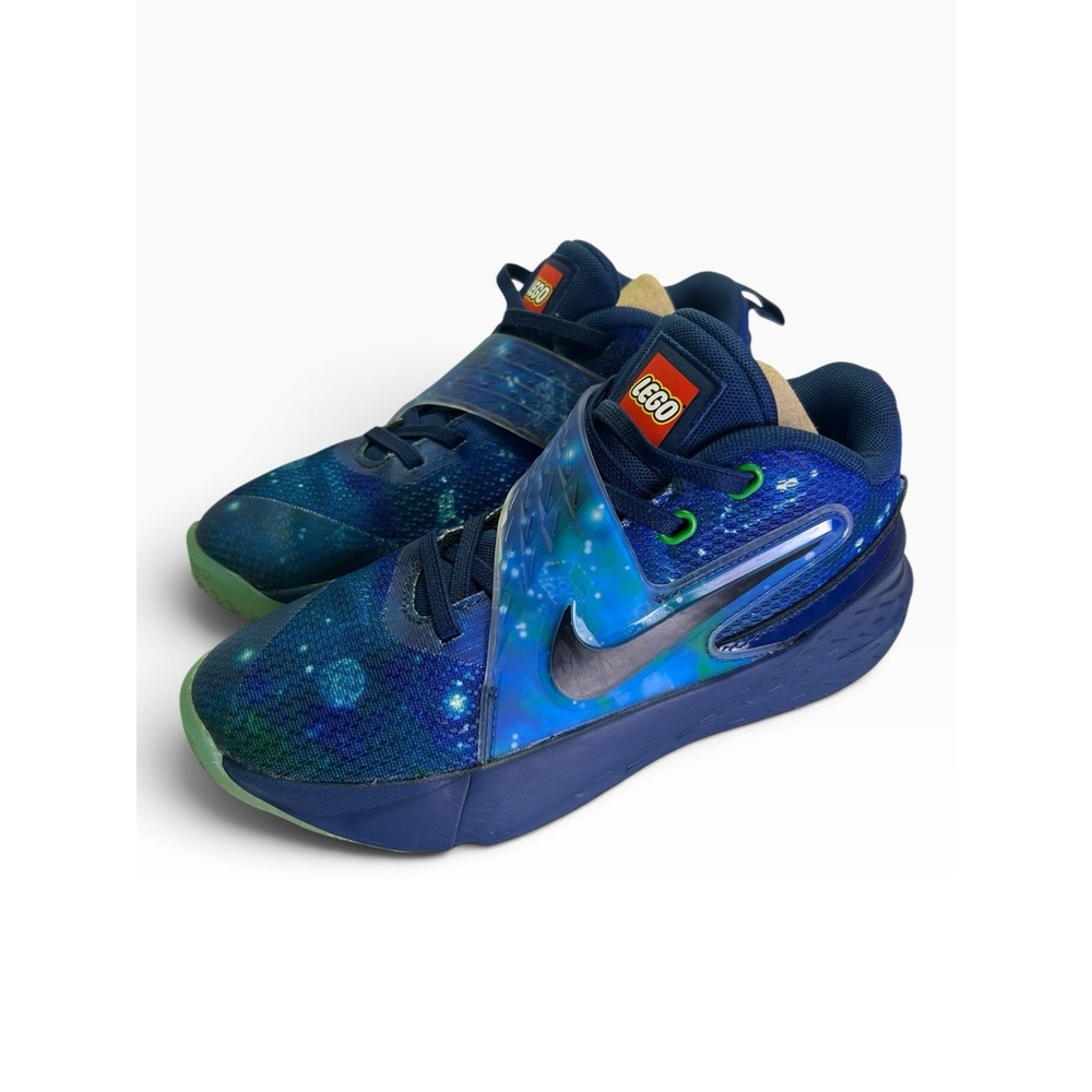 Nike Hustle D 12 x LEGO Brave Blue Galaxy Space Kids Shoes IO4648-400 Size 2.5Y